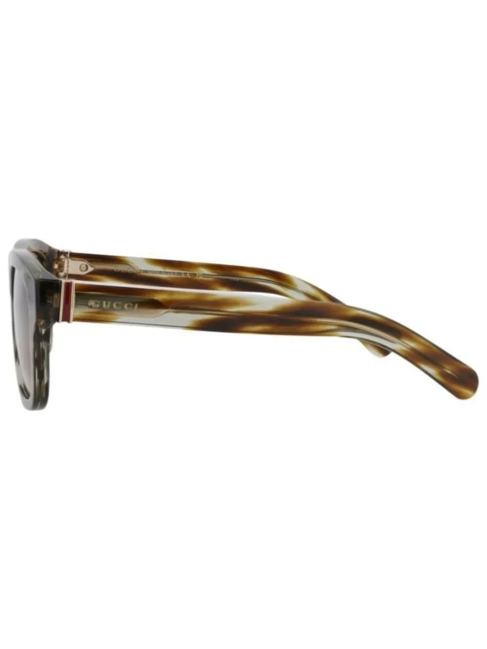 New Gucci Mens Square/Rectangle Havana Havana Brown Fashion Designer Sunglasses